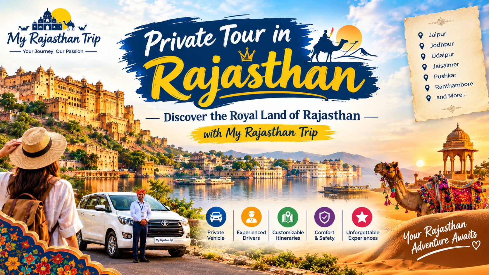 Private Tour in Rajasthan – Discover the Royal Land of Rajasthan with My Rajasthan Trip